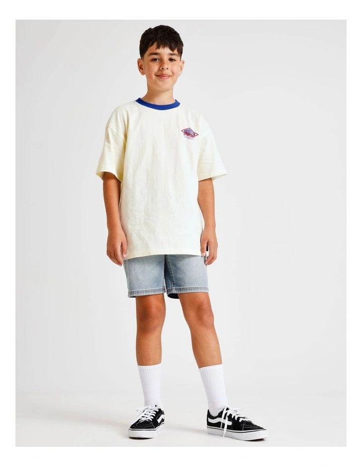 Essentials Print Tee in Ecru image 2