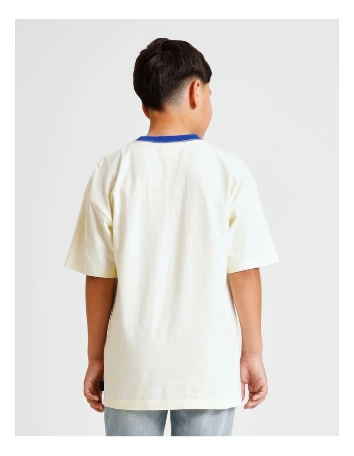 Essentials Print Tee in Ecru image 4