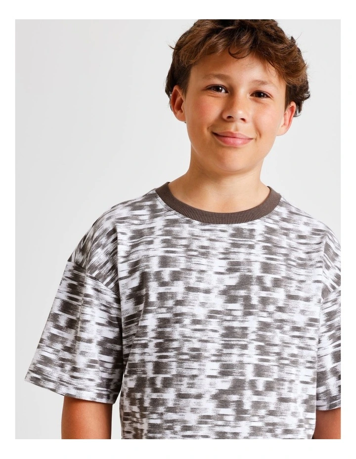 All Over Print Tee in Grey image 2