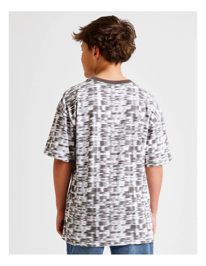 All Over Print Tee in Grey image 4