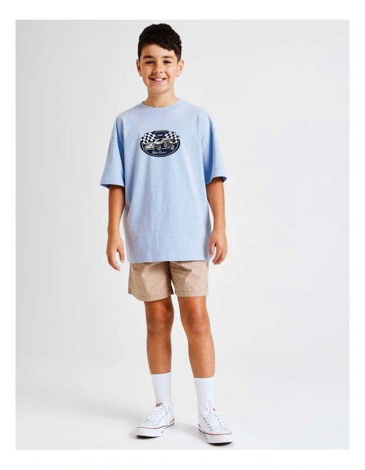 Essentials Print Tee in Blue image 3