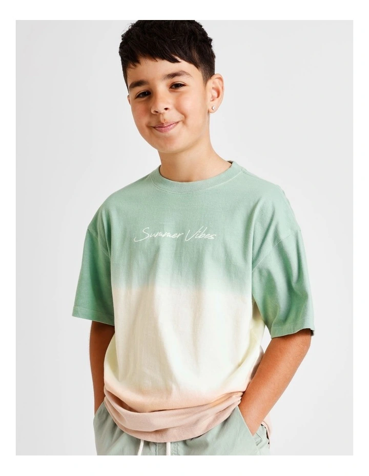 Essentials Print Tee in Ombre image 5