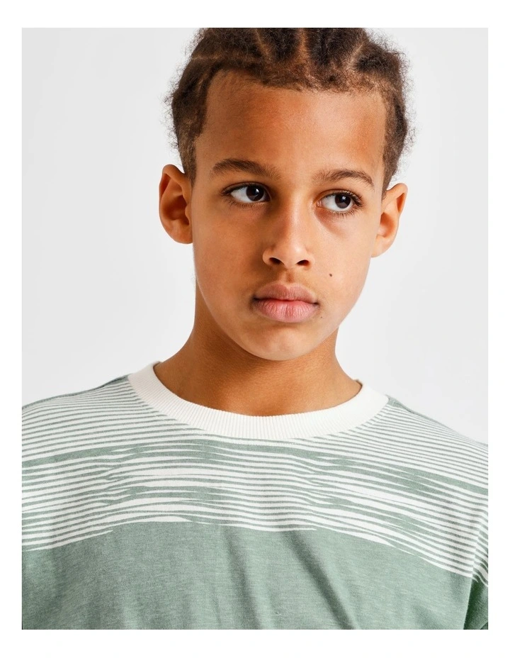 All Over Print Tee in Green image 5