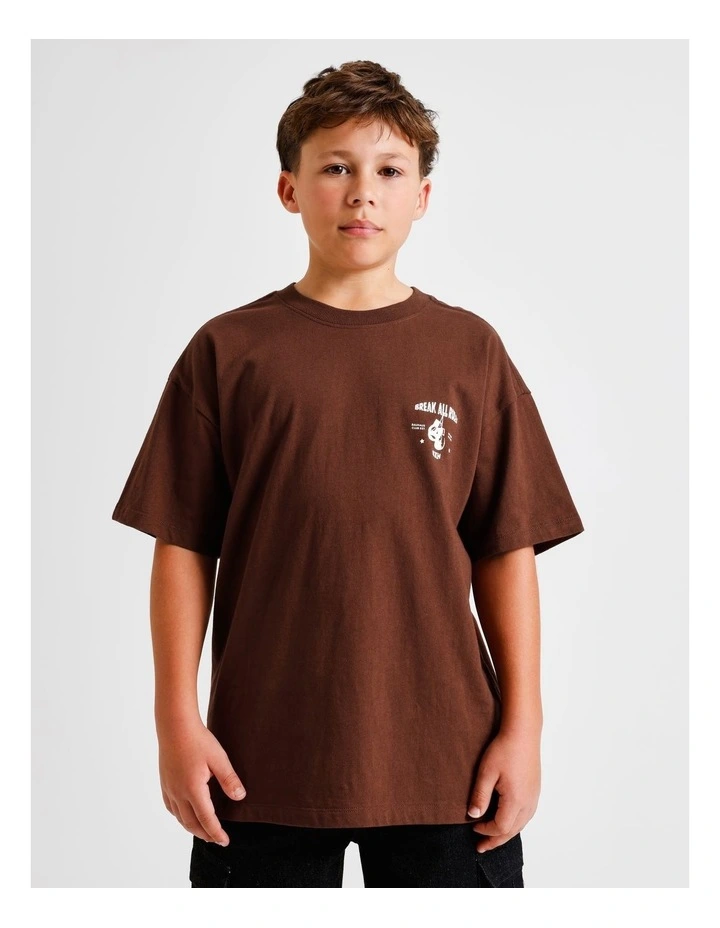 Graphic Tee in Brown image 1