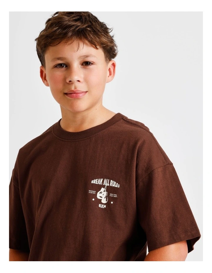 Graphic Tee in Brown image 2