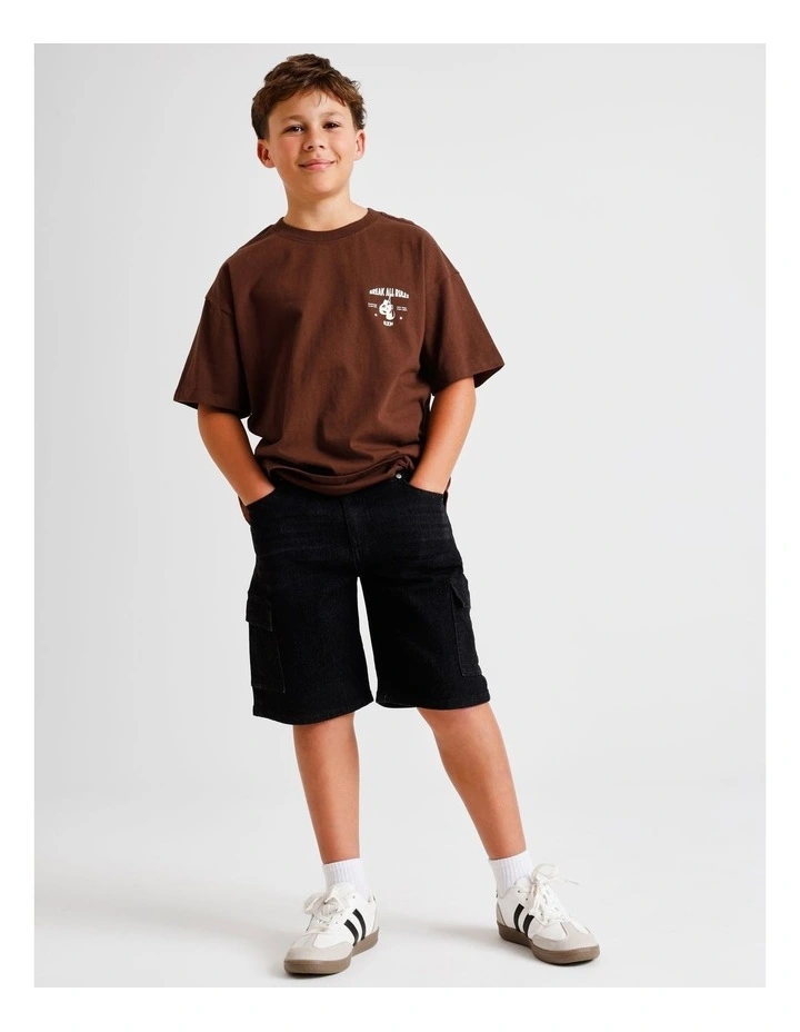 Graphic Tee in Brown image 3