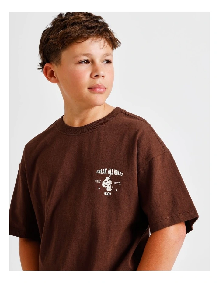 Graphic Tee in Brown image 4