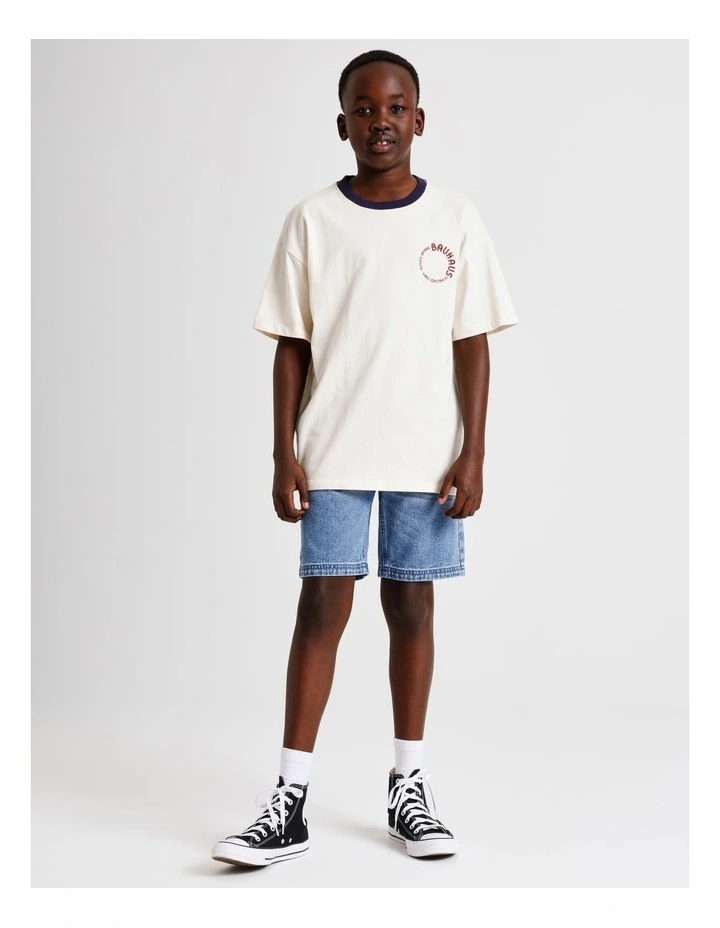 Graphic Tee in Ecru image 2