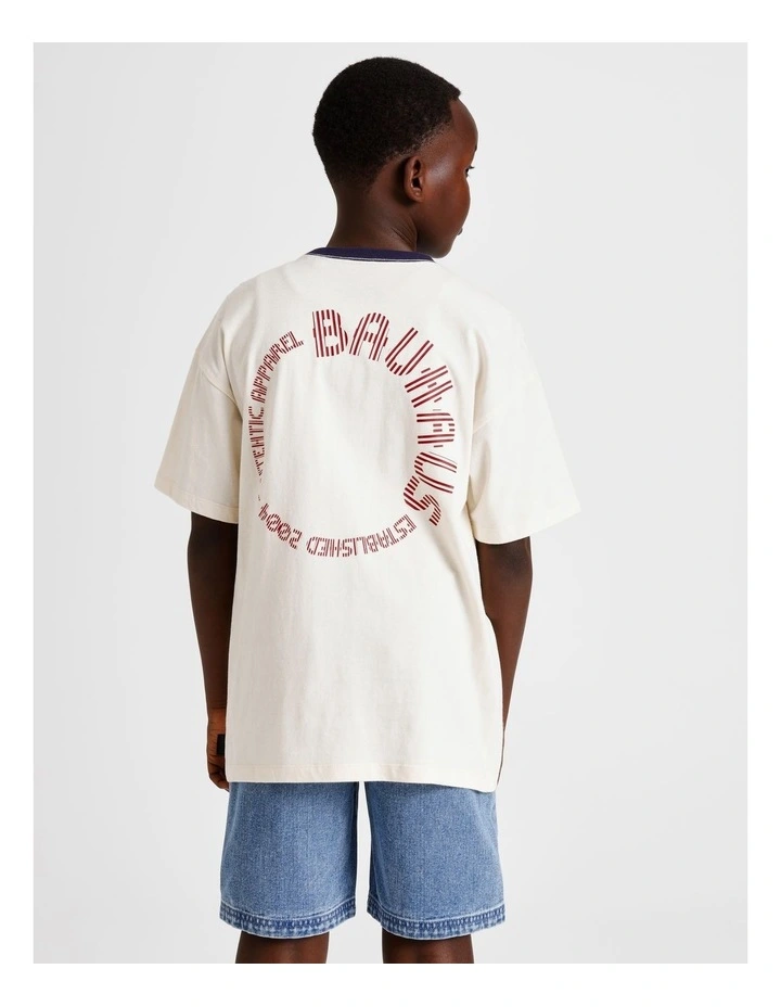 Graphic Tee in Ecru image 5