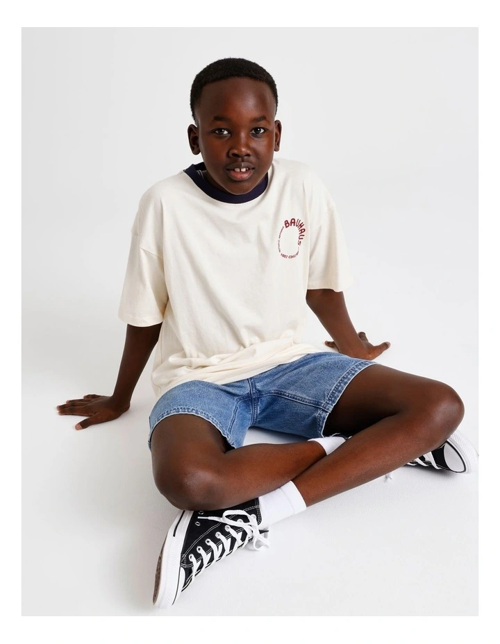 Graphic Tee in Ecru image 6