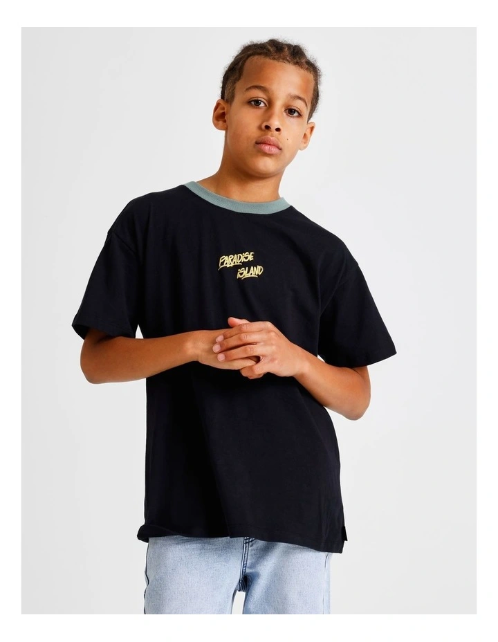 Graphic Tee in Black image 3