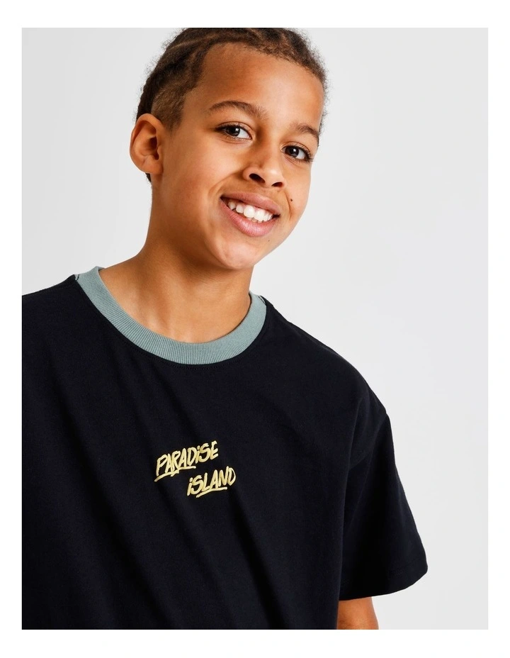 Graphic Tee in Black image 4
