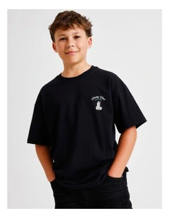 Graphic Tee in Black