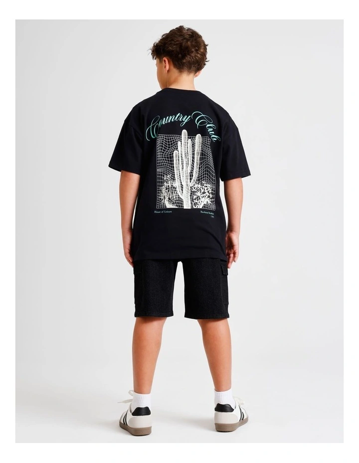 Graphic Tee in Black image 2