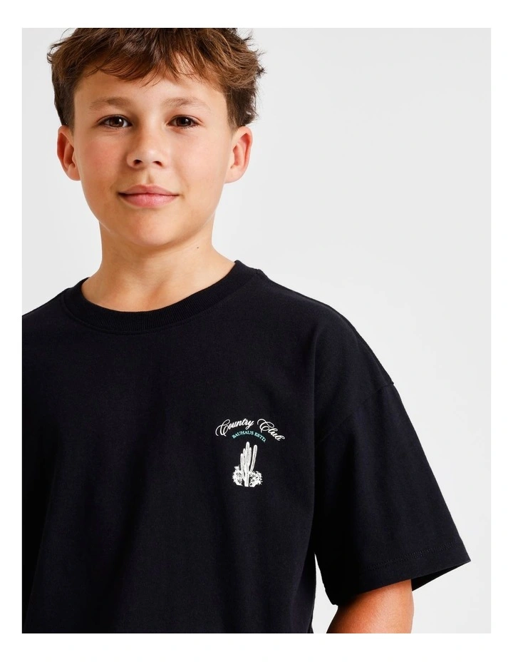 Graphic Tee in Black image 4