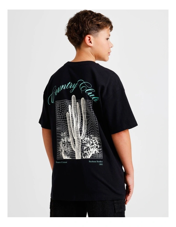 Graphic Tee in Black image 5