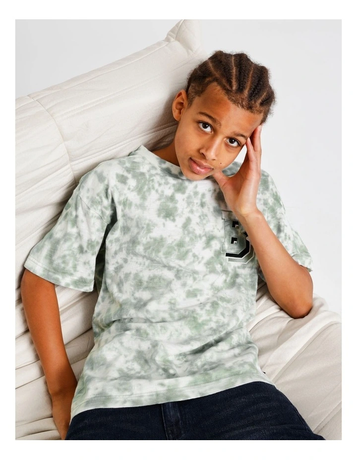 Tie Dye Tee in Sage image 2