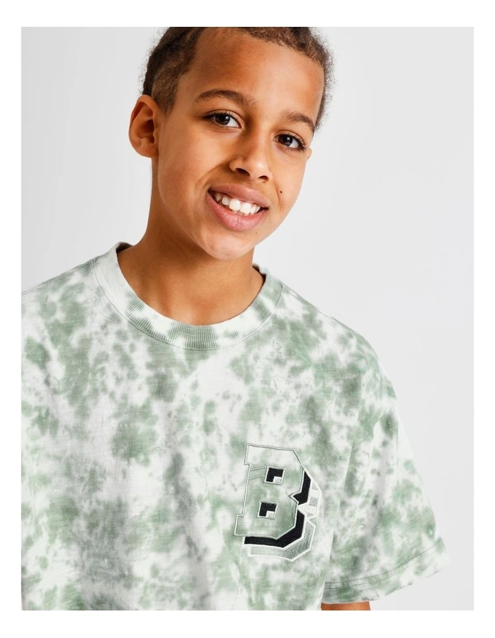 Tie Dye Tee in Sage image 6