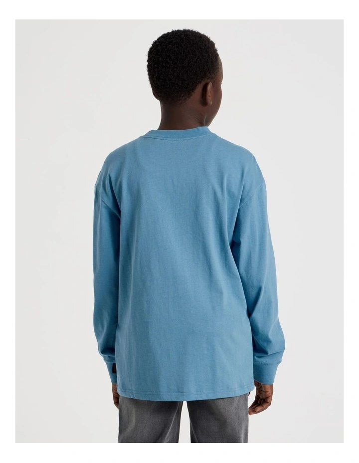 Long Sleeve Brooklyn Tee in Bluestone image 6