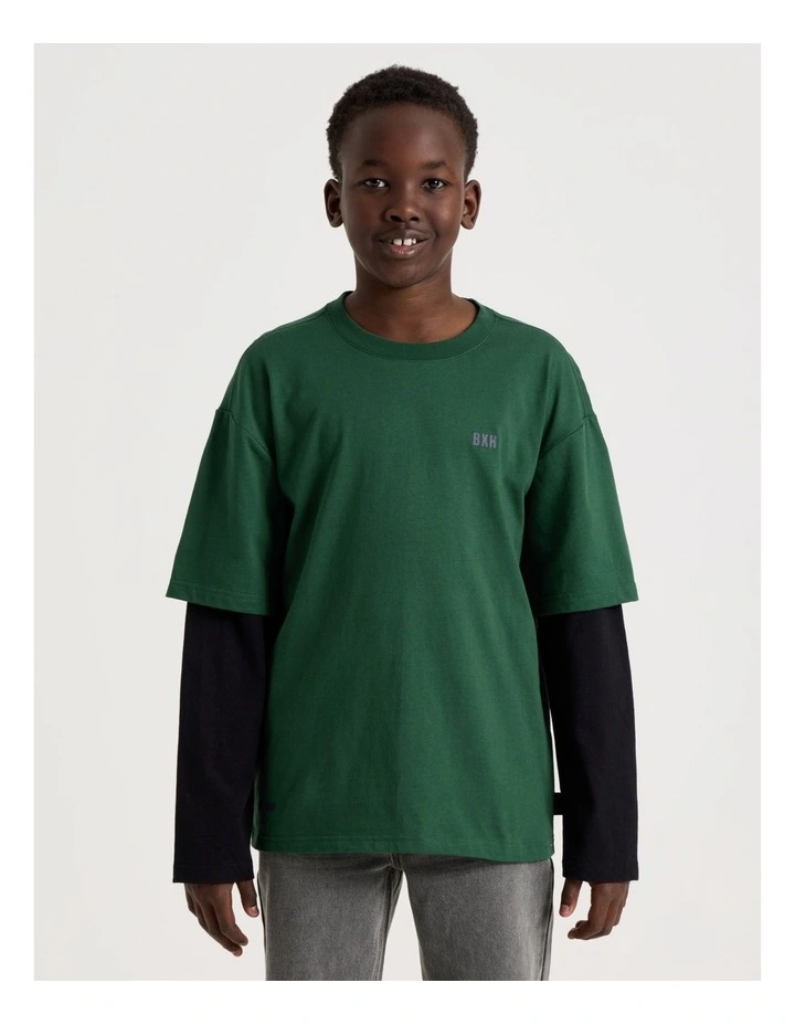 Skater Tee in Green image 4