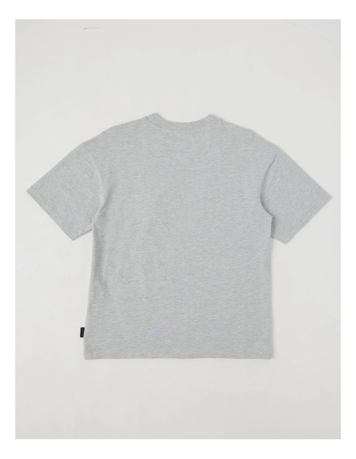 The Edit Short Sleeve Print Tee in Bike/Grey image 3