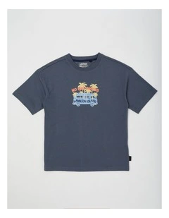 Short Sleeve Tee in Van/ Charcoal