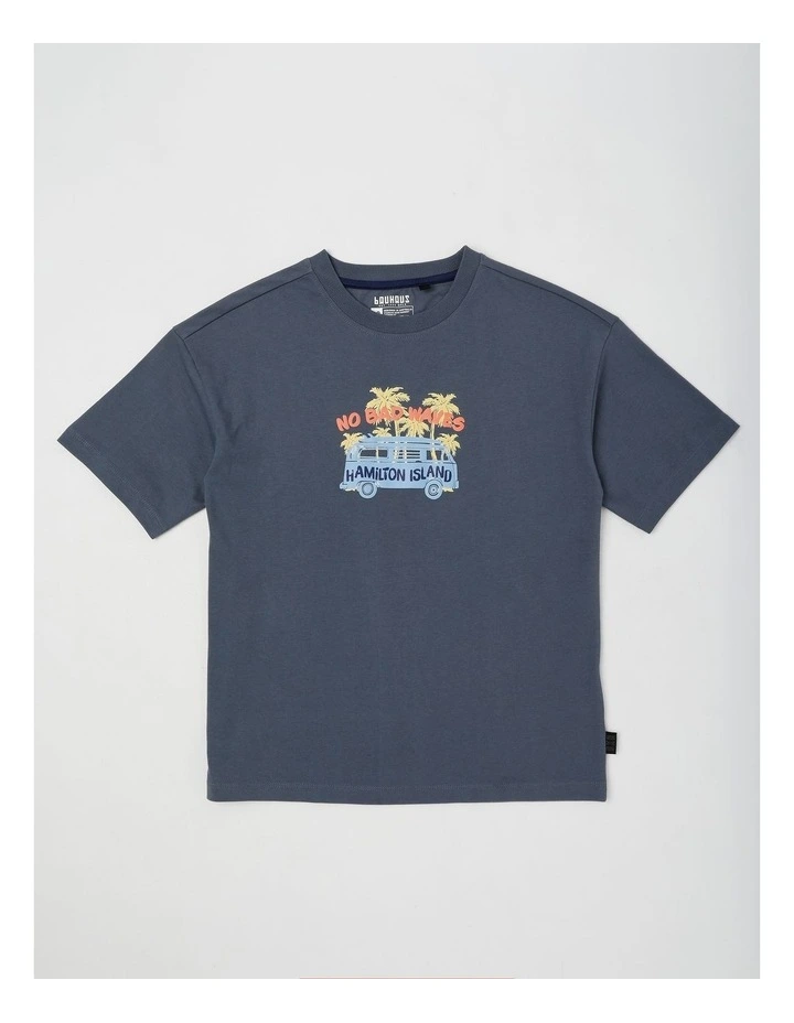 Short Sleeve Tee in Van/ Charcoal image 1
