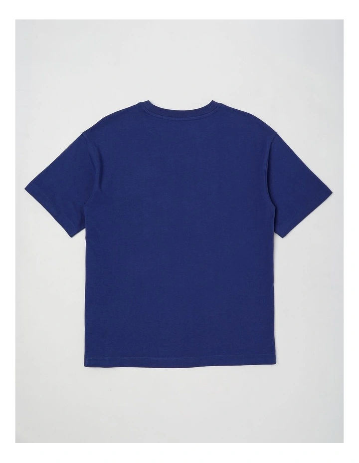 Short Sleeve Chainsticth Tee in Navy image 3