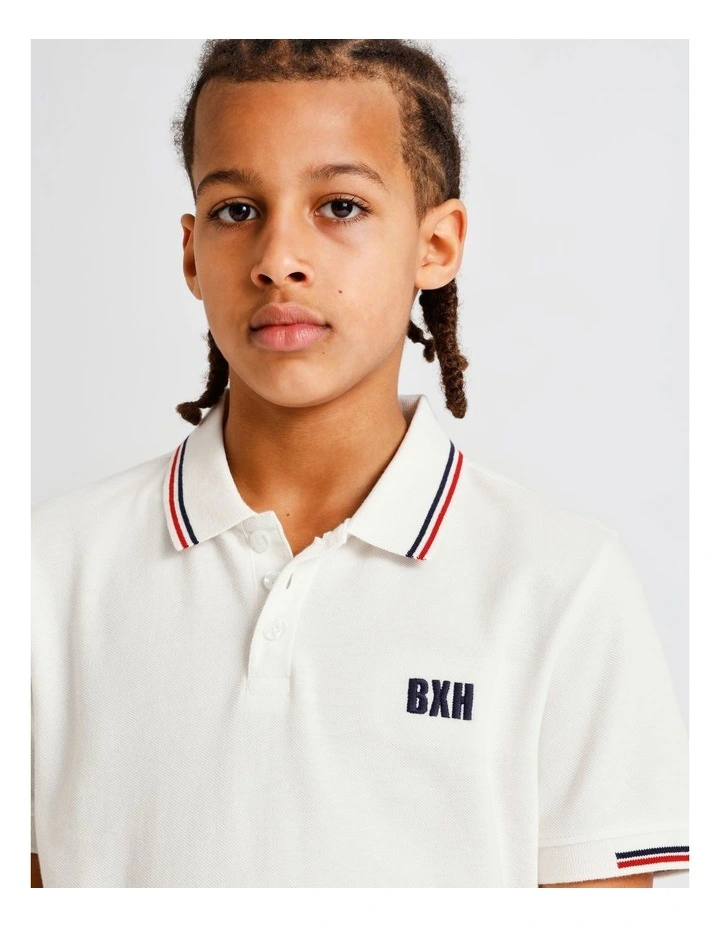 Polo Shirt in White image 2