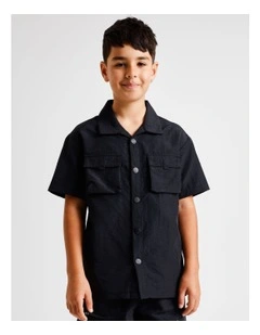 Utility Shirt in Black
