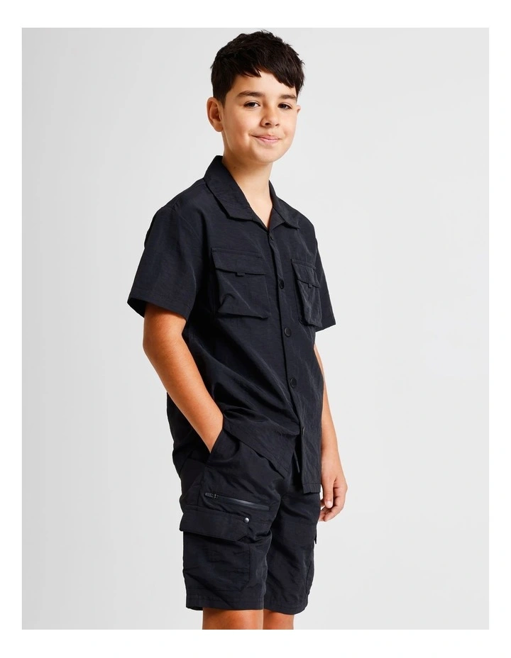 Utility Shirt in Black image 3