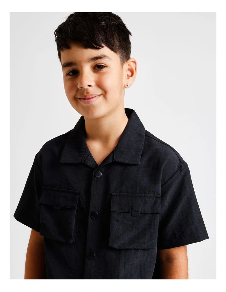 Utility Shirt in Black image 4