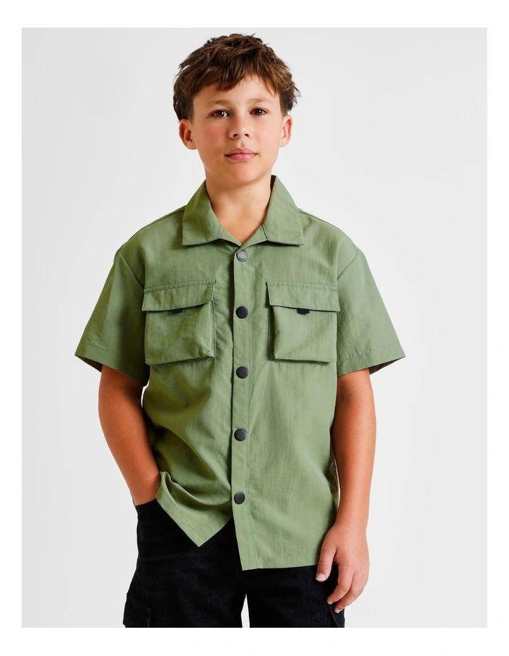 Utility Shirt in Khaki image 1