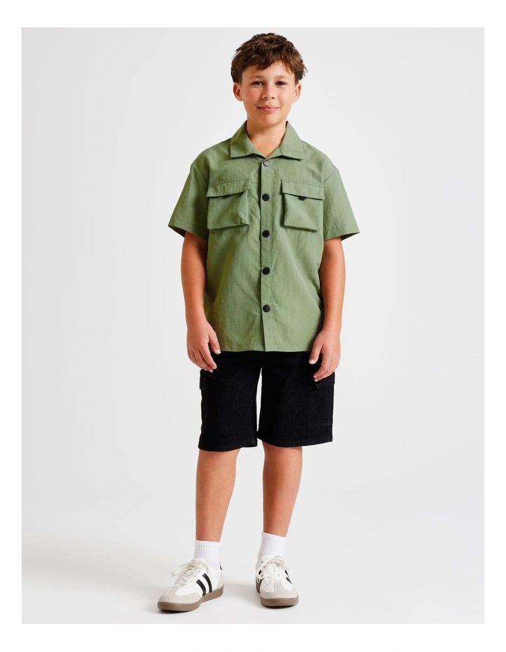 Utility Shirt in Khaki image 3