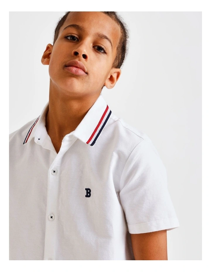 Oxford Shirt in White image 3