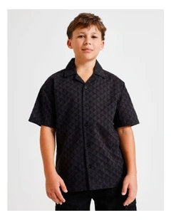 Short Sleeve Broiderie in Shirt