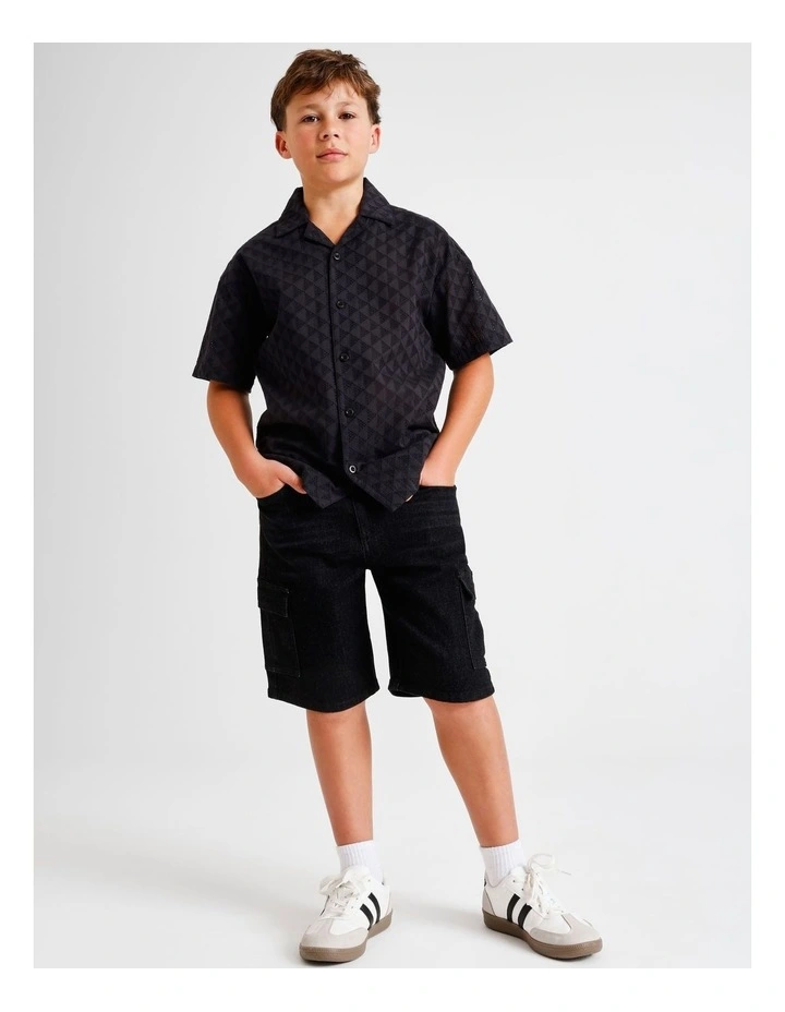 Short Sleeve Broiderie in Shirt image 2