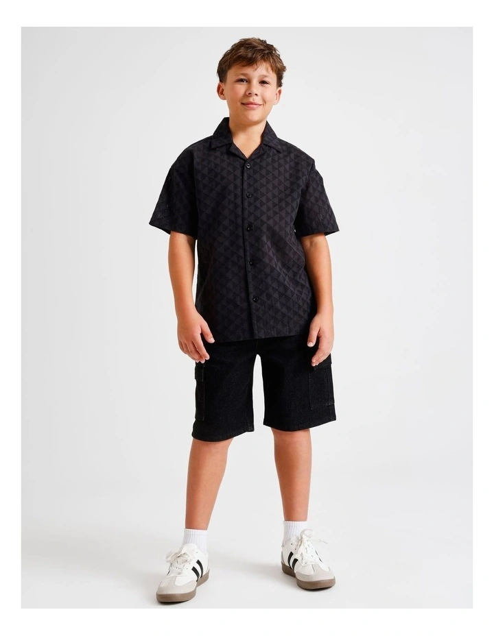 Short Sleeve Broiderie in Shirt image 3