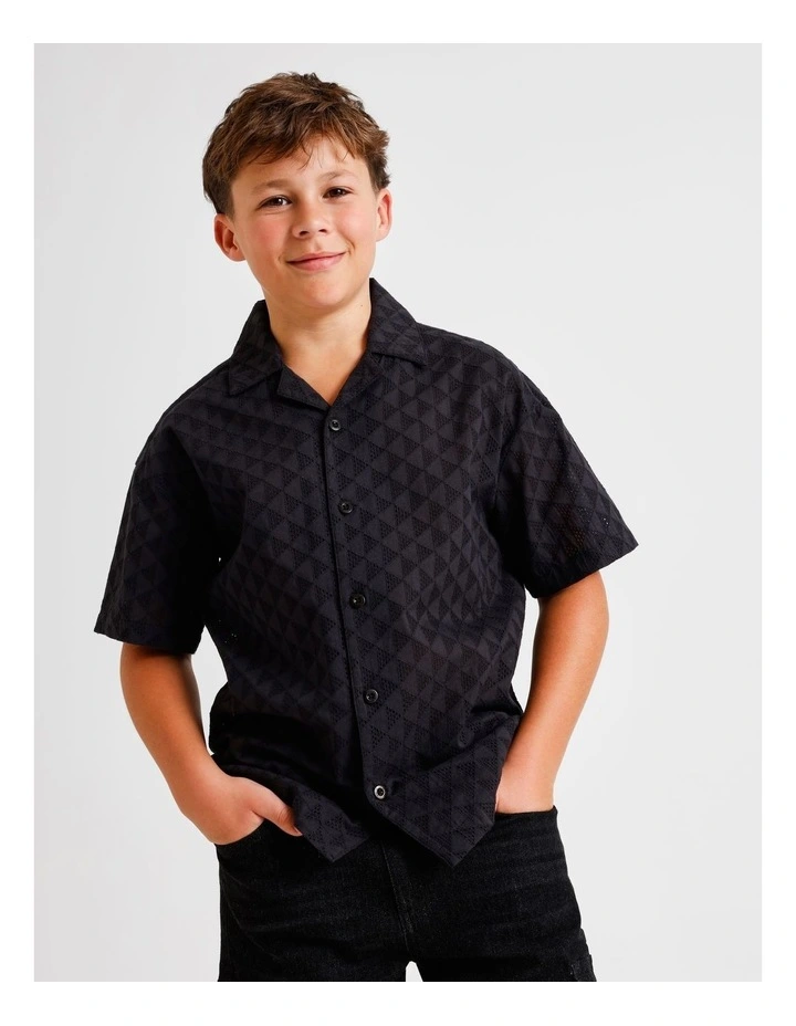 Short Sleeve Broiderie in Shirt image 4