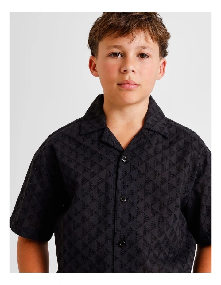 Short Sleeve Broiderie in Shirt image 5