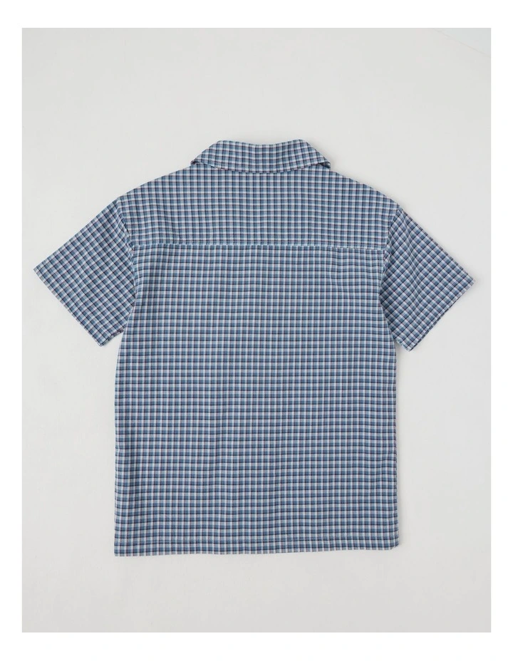 Check Shirt in Navy image 3
