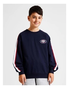 Light Weight Sweat Top in Navy