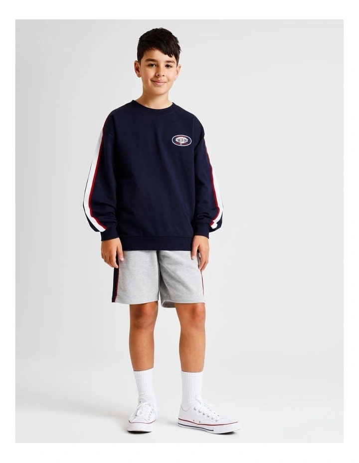 Light Weight Sweat Top in Navy image 4