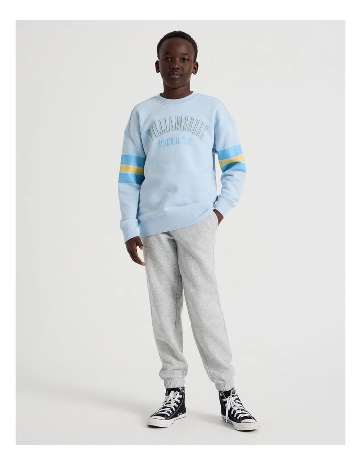Essentials Crew Neck Sweat in Light Blue image 2