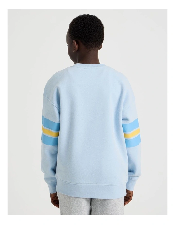 Essentials Crew Neck Sweat in Light Blue image 6