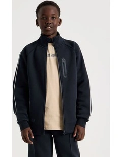 Athletic Zip Thru Sweat in Navy