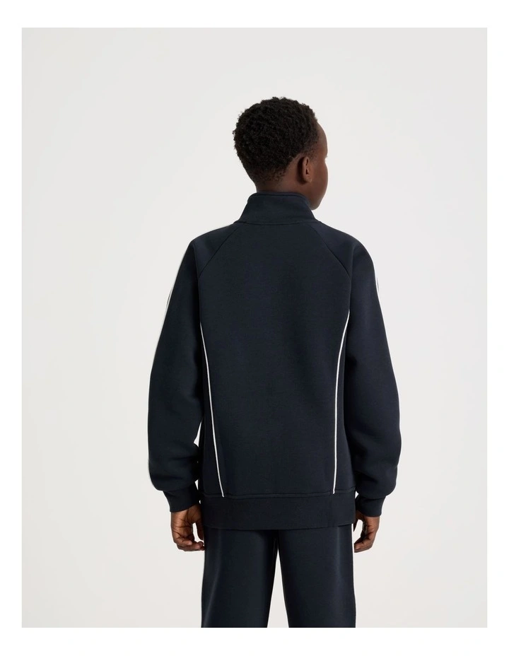 Athletic Zip Thru Sweat in Navy image 7