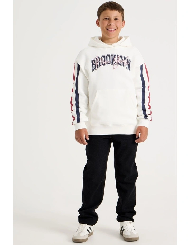 Essentials Hoodie in White image 2