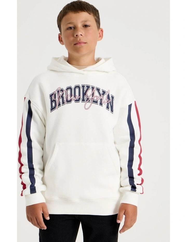 Essentials Hoodie in White image 3