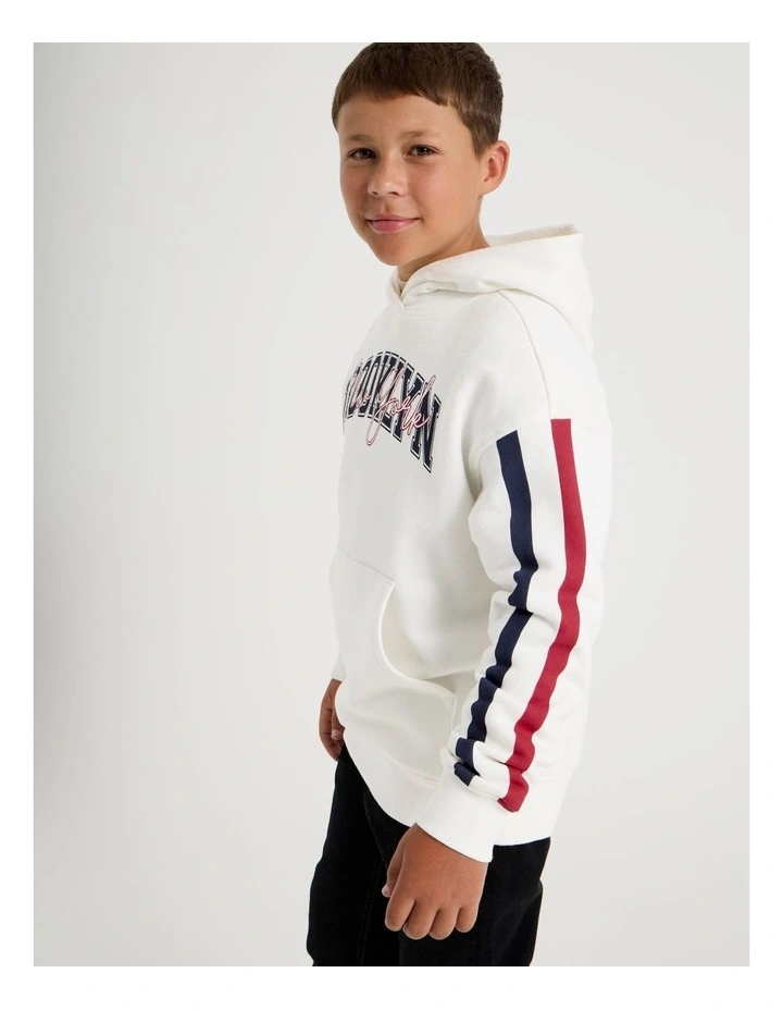 Essentials Hoodie in White image 4